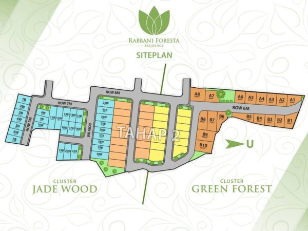 siteplan Cluster Green Forest