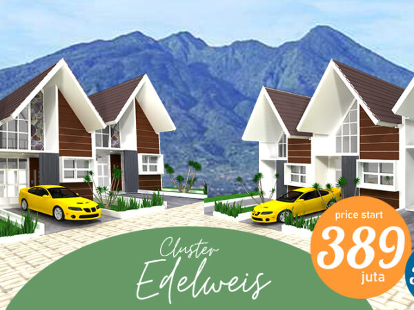 Rumah Konsep Villa di Cluster Edelweis Dramaga Resort Bogor