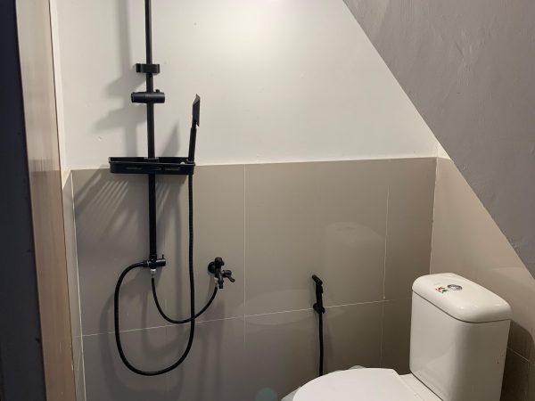 denah rumah 2 lantai mungil cantik
