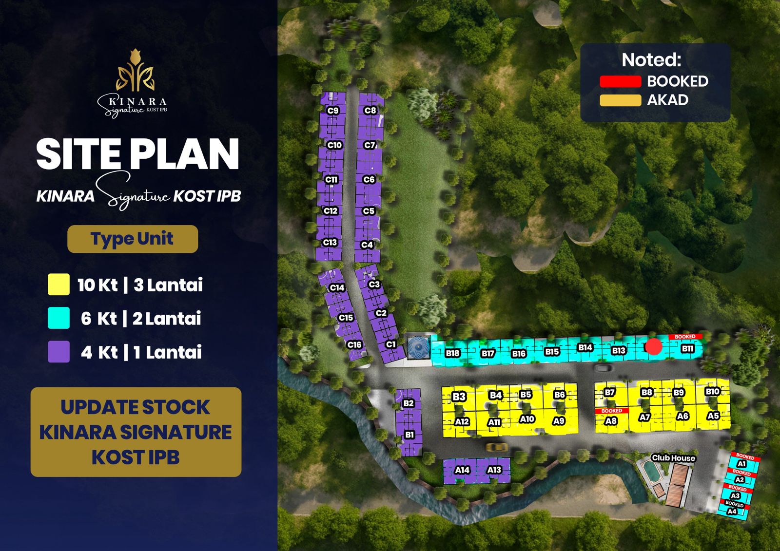 Siteplan Kinara Signature Kost